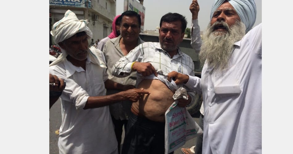 Haryana farmers protest in Sahabad, many injured