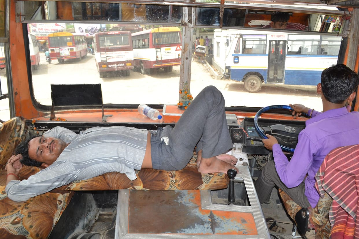 Life in danger in roadways buses, helpless bus passengers