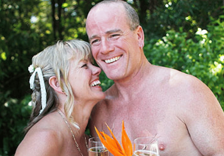 New Zealand couple nude theme marriage