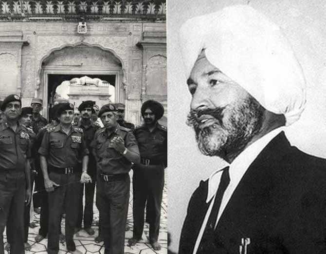 general subeg singh was reason of opration blue star in golden temple