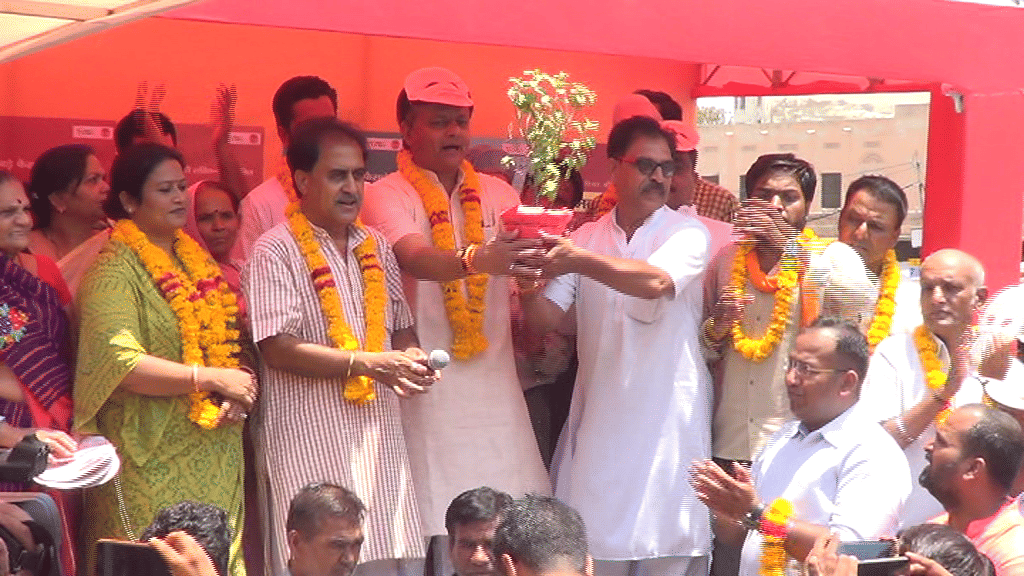 BJP leaders road show in ajmer