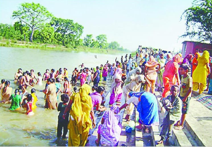 Plunge on Ganga Dashera