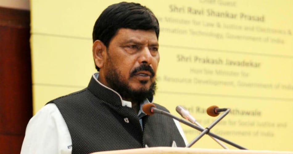 Junior social justice minister Ramdas Athawale on reservation