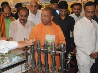 Yogi adityanath speaks on environment conservation.