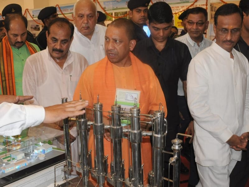 How yogi adityanath celebrated his birthday.