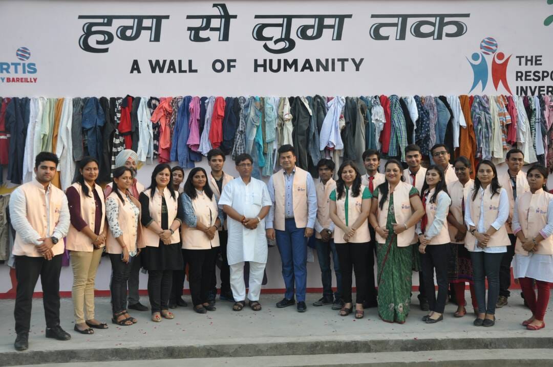 a wall of humanity project lunched in Bareilly uttar pradesh 