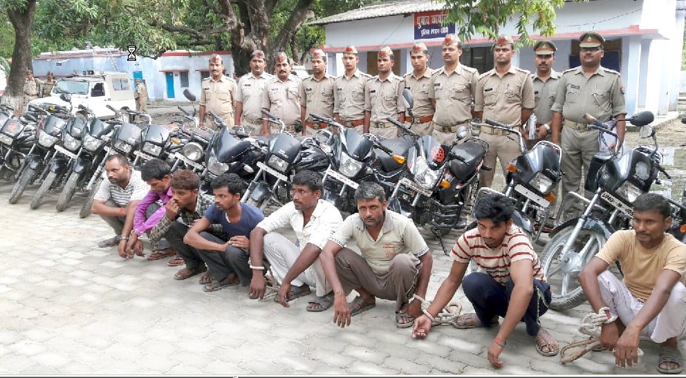 Interstellar bike thief gang eight Member arrested, 22 bike recovered