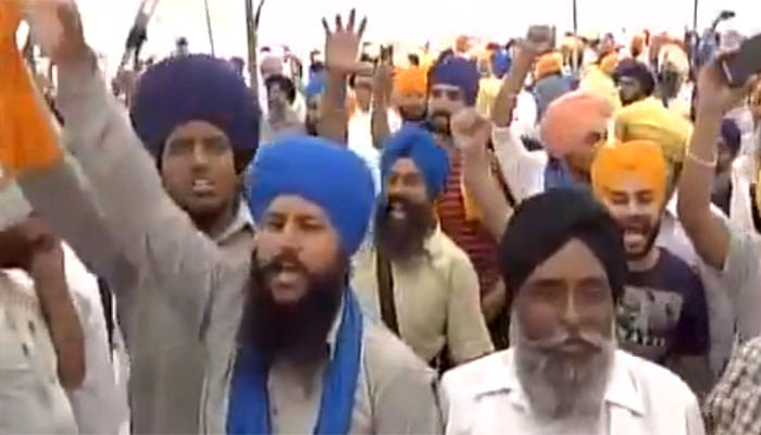 khalistan zindabad slogans in golden temple