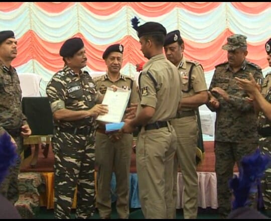 troops got Honoured by CRPF DG in kashmir