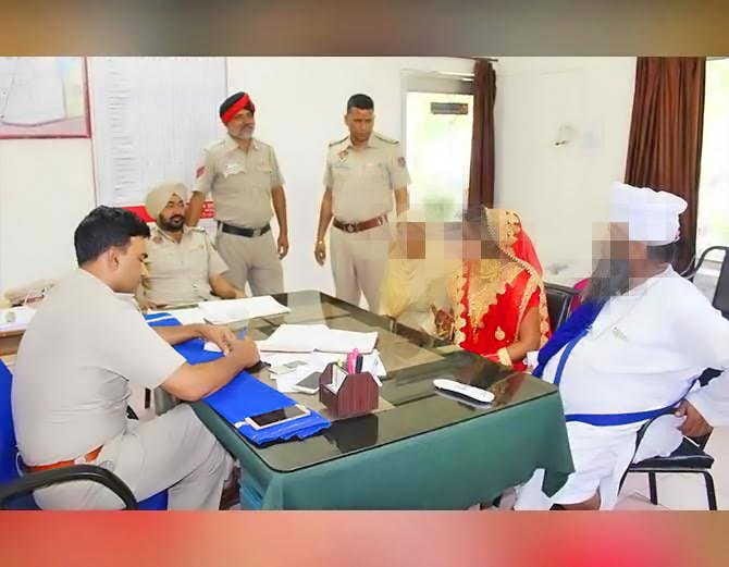 ludhiana bride in police station, filed rape case against groom
