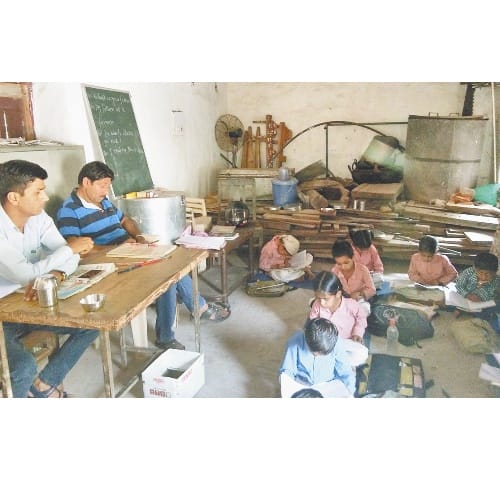 Sirmour Himachal Pradesh Primary Government School Running from a tin shed