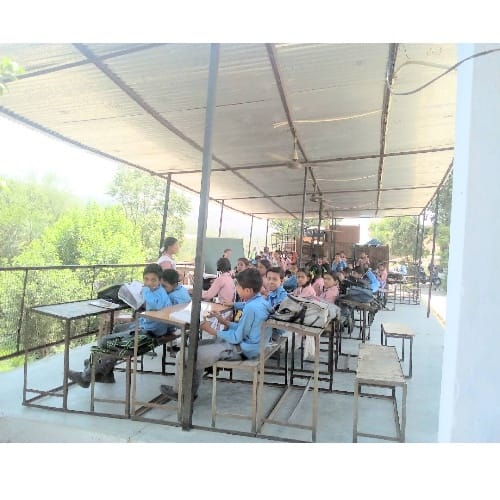 Sirmour Himachal Pradesh Primary Government School Running from a tin shed
