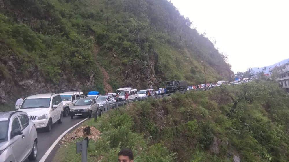  highway blocked due to heavy rain in uttarakhand 