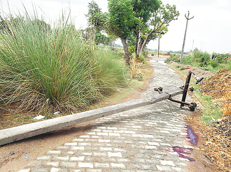 Power column dropped, rural death