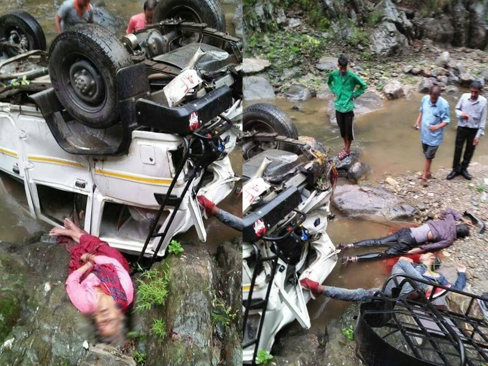 max vehicle fell into vedani river