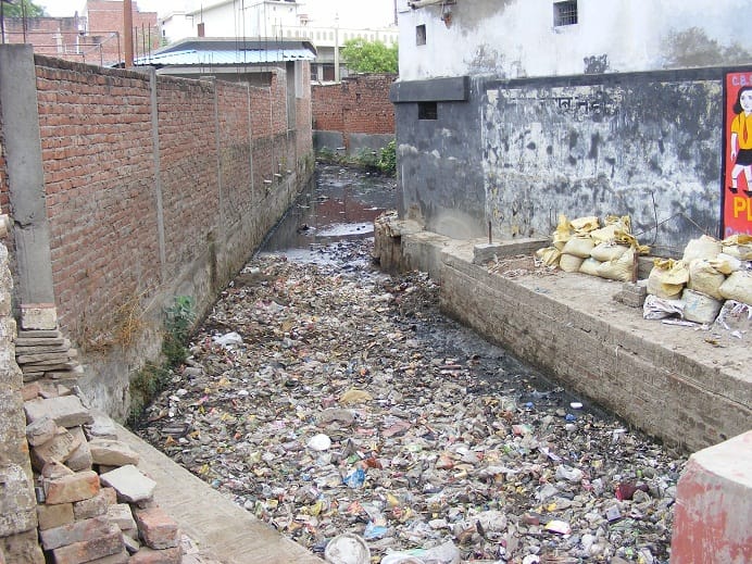 Jam drains will become waterlogging