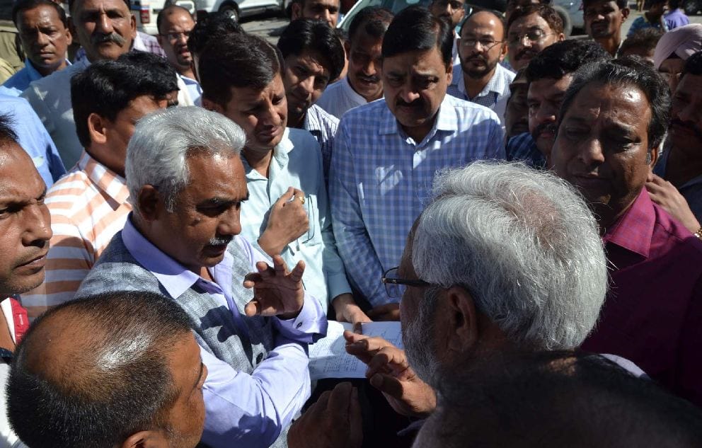 madan kaushik pauri nagar palika inspection