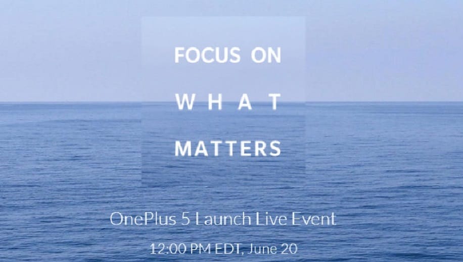 OnePlus 5 Set to Launch in india on june 22