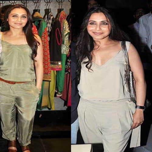 This odd outfit of Rani Mukerji make us believe that she is still following the nineties fashion