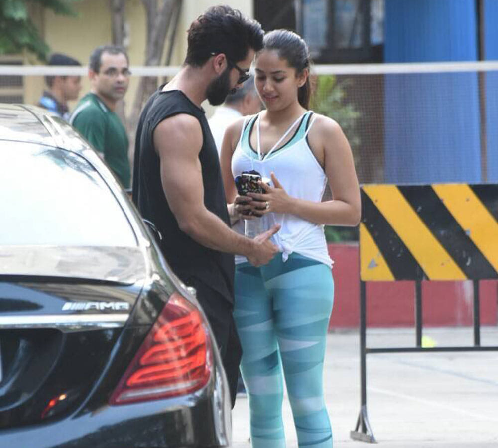 Shahid Kapoor and Mira Rajput caught at Gym together see photos