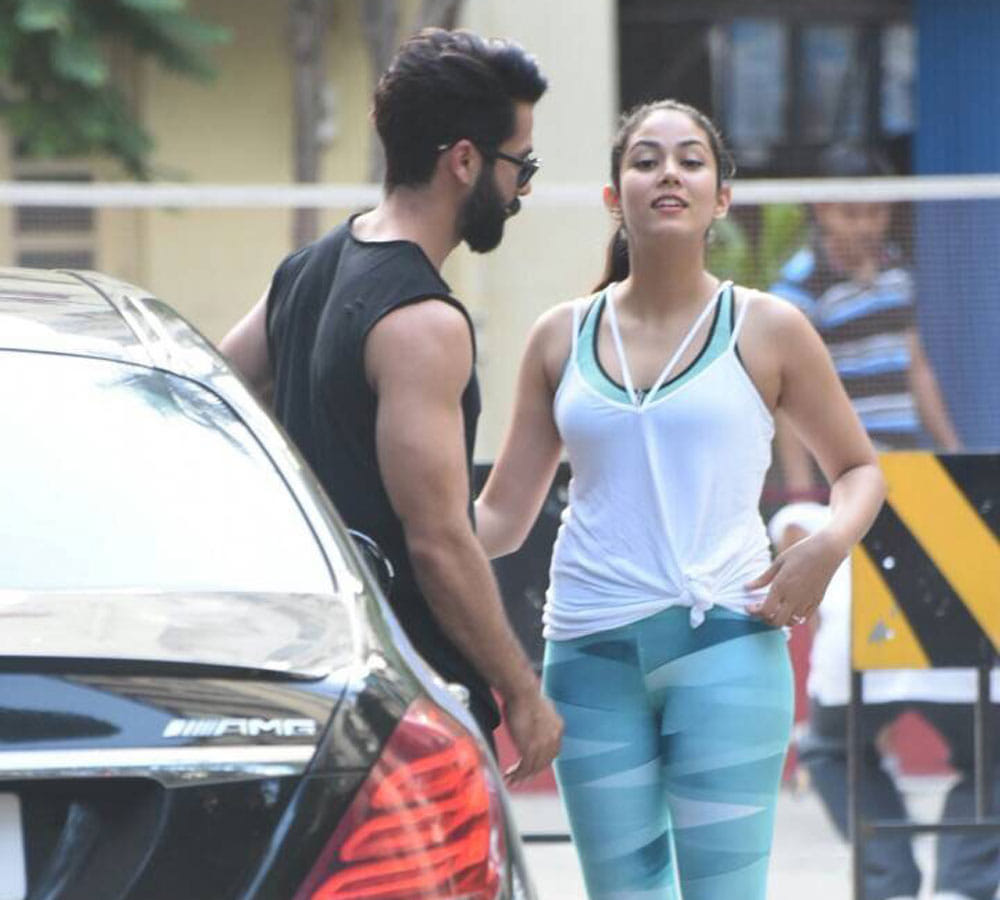 Shahid Kapoor and Mira Rajput caught at Gym together see photos