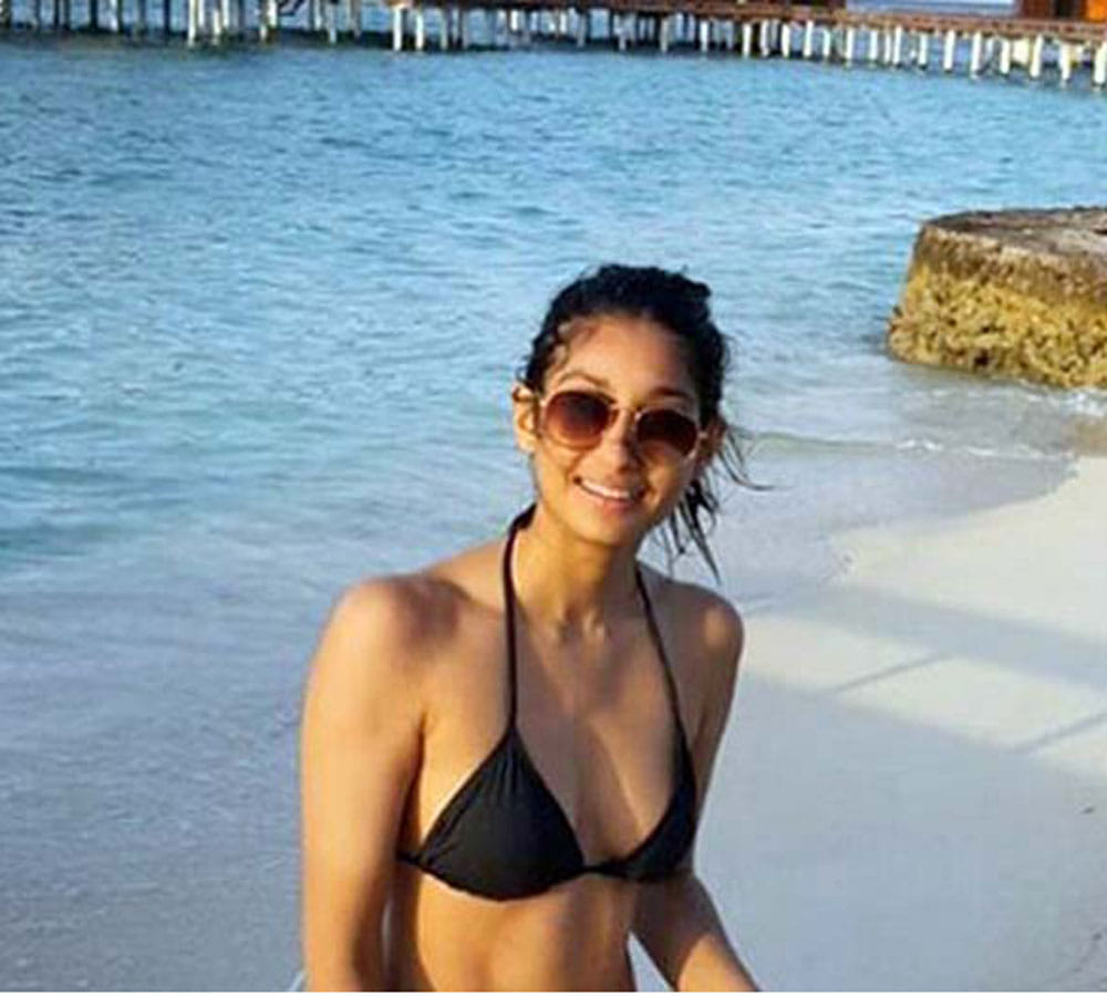 Paloma Dhillon Thakeria, the daughter of Poonam Dhillon spotted in a bikini