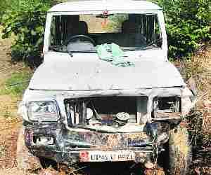 Jeep met an accident, 6 injured