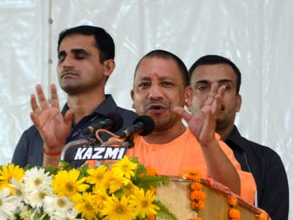 yogi adityanath says leftists are misusing democratic values of India.