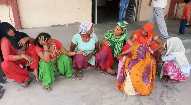 speedy bus crushed female sweeper in alwar 