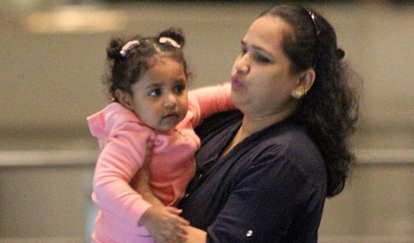 rani mukerji spotted at airport with daughter adira