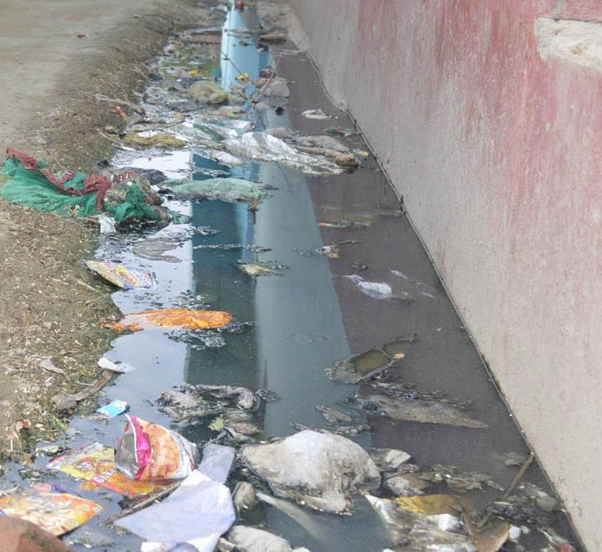 Rain on the head, not cleaned drains