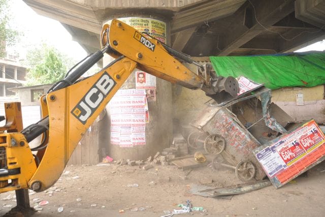 25 houses demolished and reduced to half pond