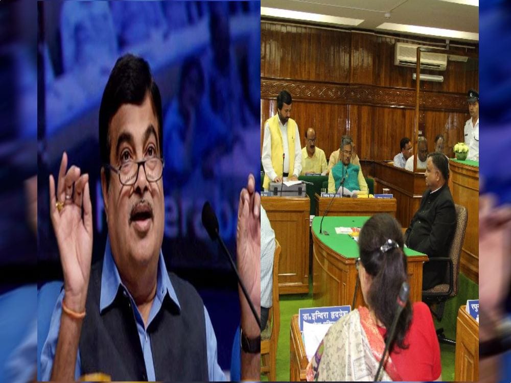 argument in uttarakhand assembly for central minister nitin gadkari letter 