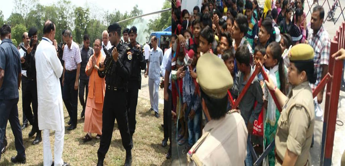 childrens voice suppressed came to meet with chief minister yogi adityanath at kanpur
