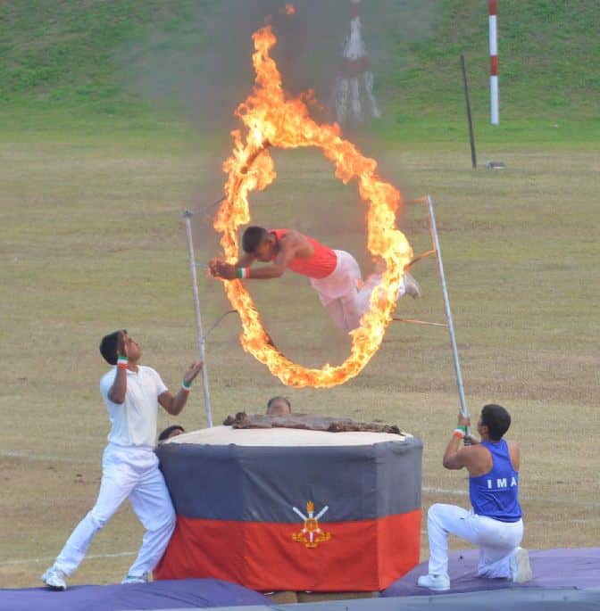 light and sound show in indian military academy 