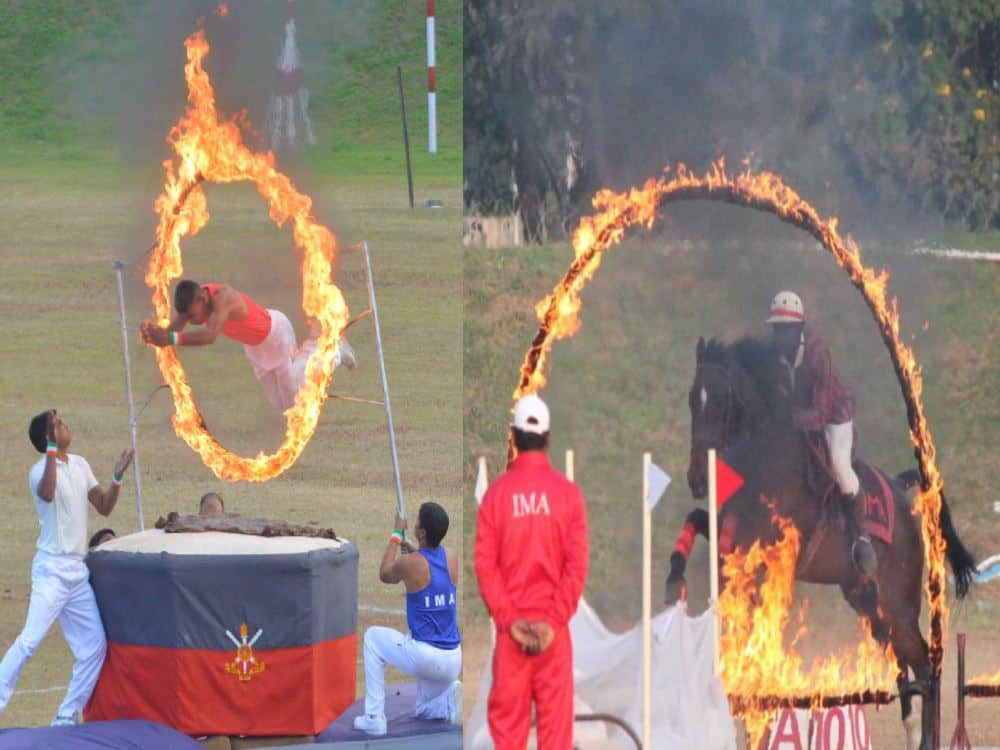light and sound show in indian military academy 