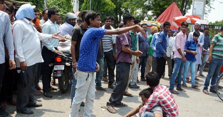  everyone ignored dying man on road in karnal