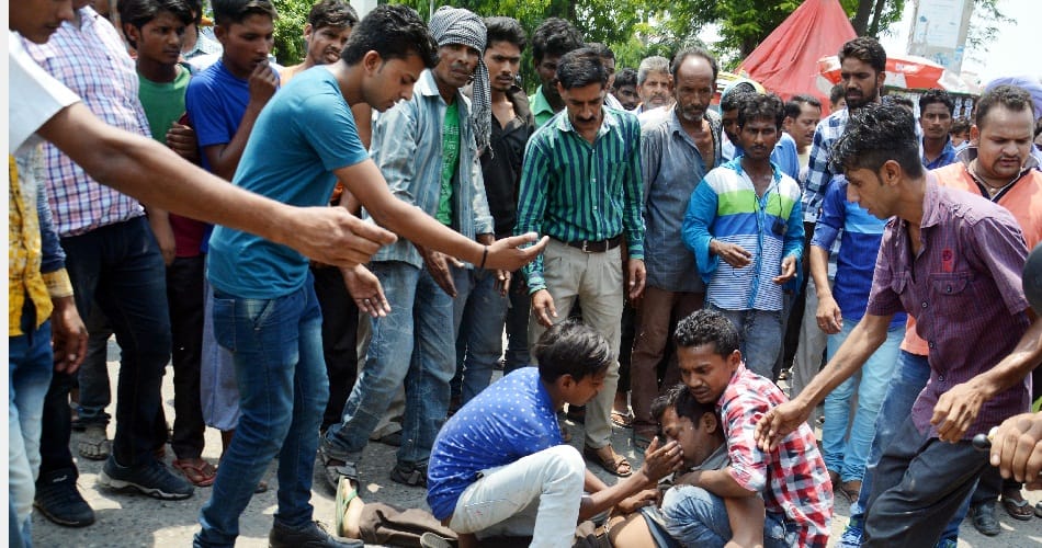  everyone ignored dying man on road in karnal