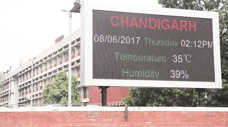 Weather hot on LED boards in Chandigarh