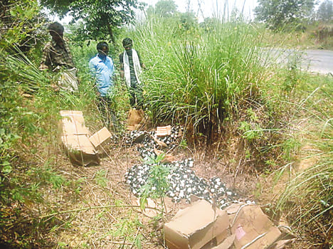 Thousands of vials of medicines found in the pits