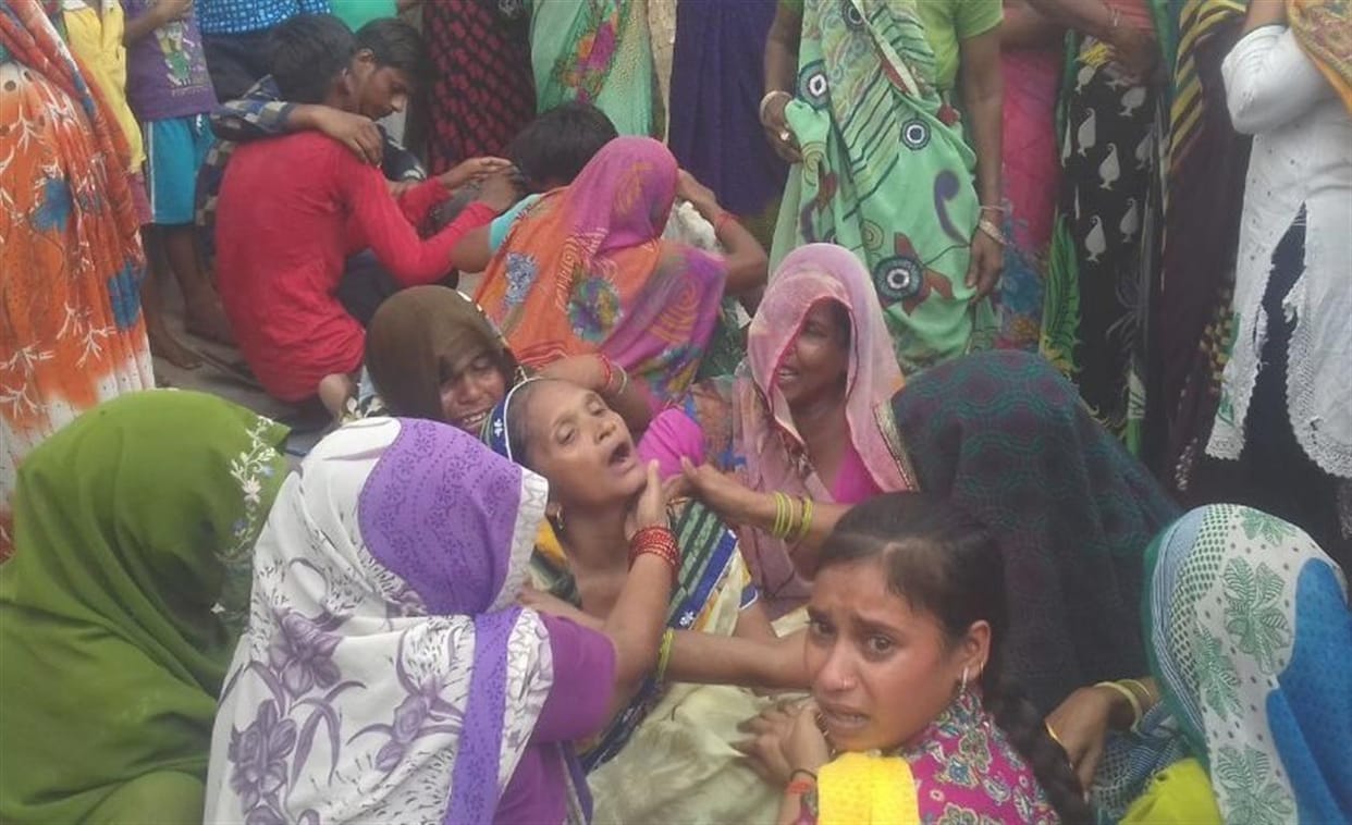 hathras, The kidnapped young man ahead of the train