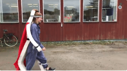 Woman Makes Full Body Mattress For Taking Naps Anywhere