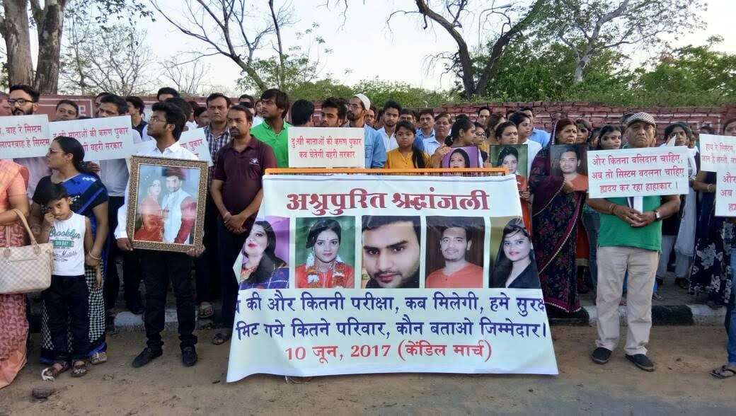 Tribute to candle march