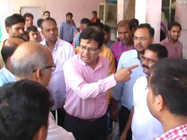 MBS hospital staff on strike in kota