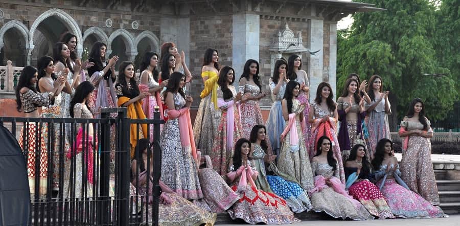 miss india contest rajasthan-models walk on heritage path in jaipur