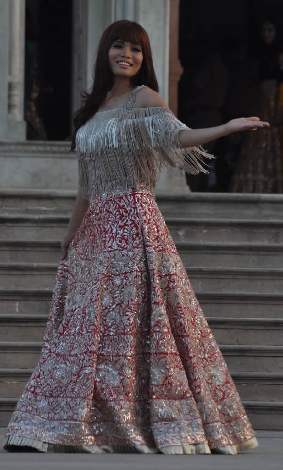 miss india contest rajasthan-models walk on heritage path in jaipur