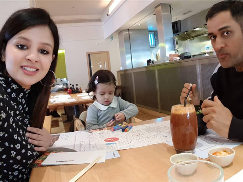 MS Dhoni Spending Quality time with daughter zeva 