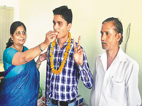 Yashveer did the top in the twelfth