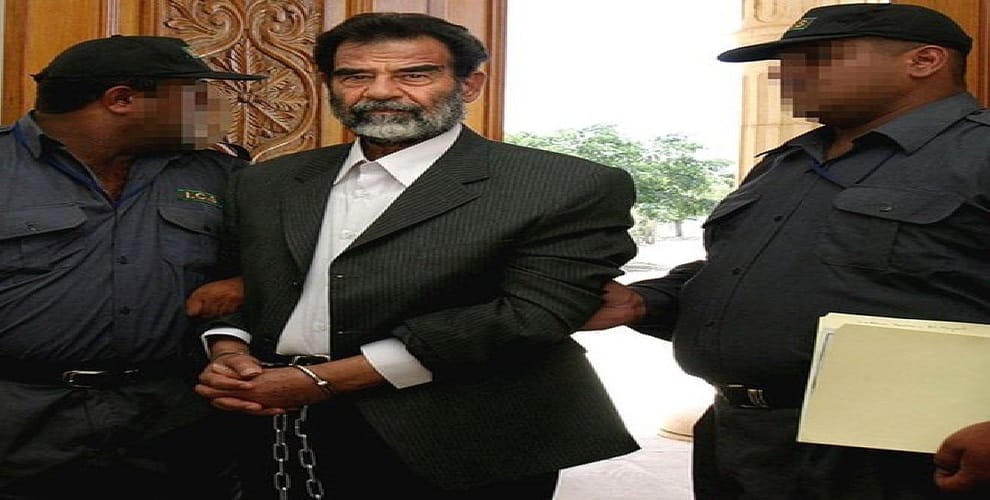 american soldier weep out at saddam hussein hanging