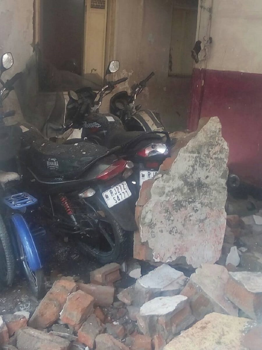 five people injured in cylinder blast udaipur